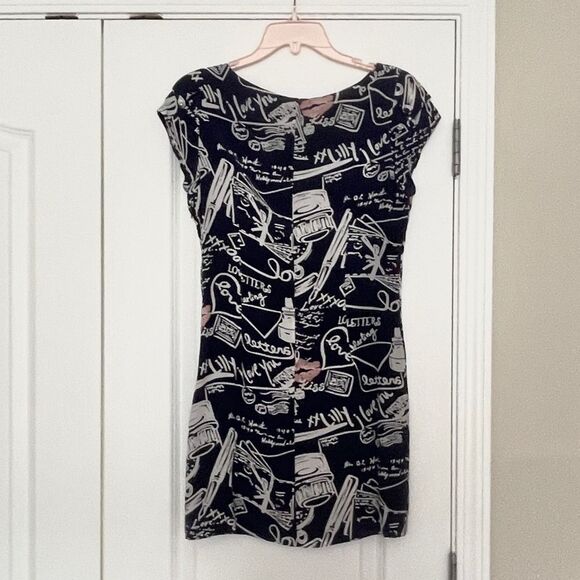 Lilly Pulitzer Love Letters Silk Dress S - Picture 2 of 4